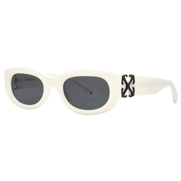 NEW OFF-WHITE SUNGLASSES WHITE WOMEN EYEWEAR OFF-WHITE OERI14E PALMER 0107 Off-White Palmer Dark Grey Oval Unisex Sunglasses Oeri14e  main image 2