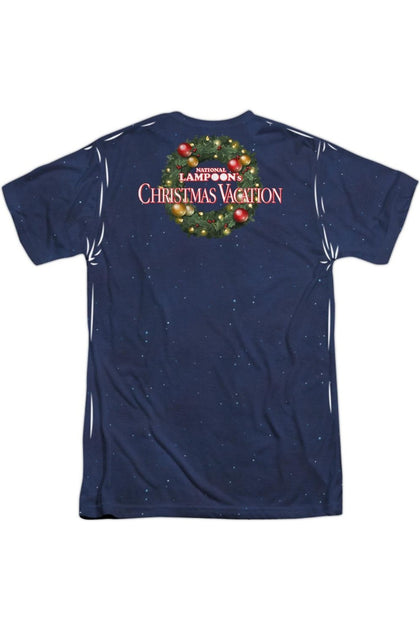 Gildan Christmas Vacation Electrified Poly Crew Tee Bleu XXLarge 3