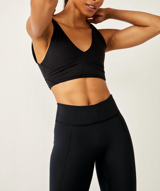 Free People Never Better Crop Cami Schwarz Large 3