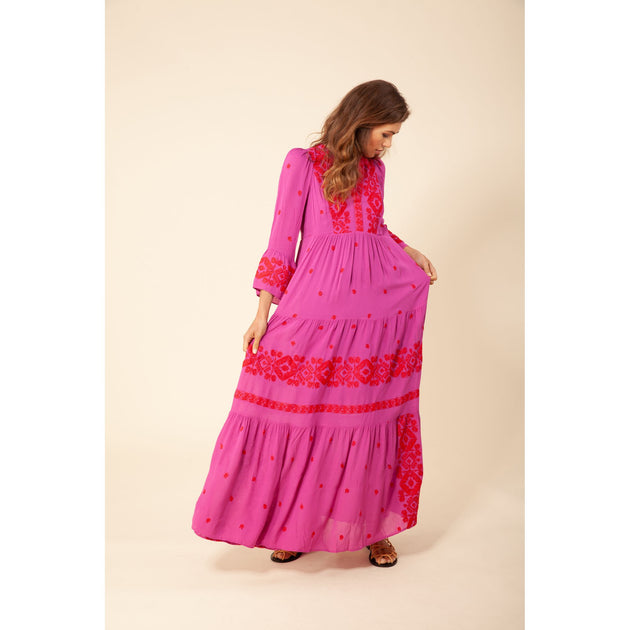 HALE BOB Marja Maxi Dress Multi Medium 4