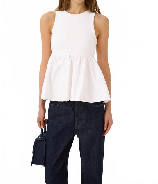 Gestuz Lanza Tank Top White XS 2