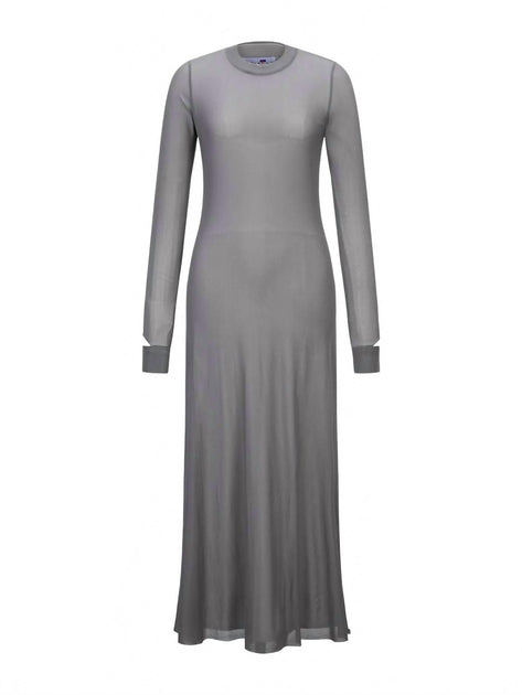 Robe Maxi en Maille Superposée Gris XSmall T.W.I.N. That's What I Need 2