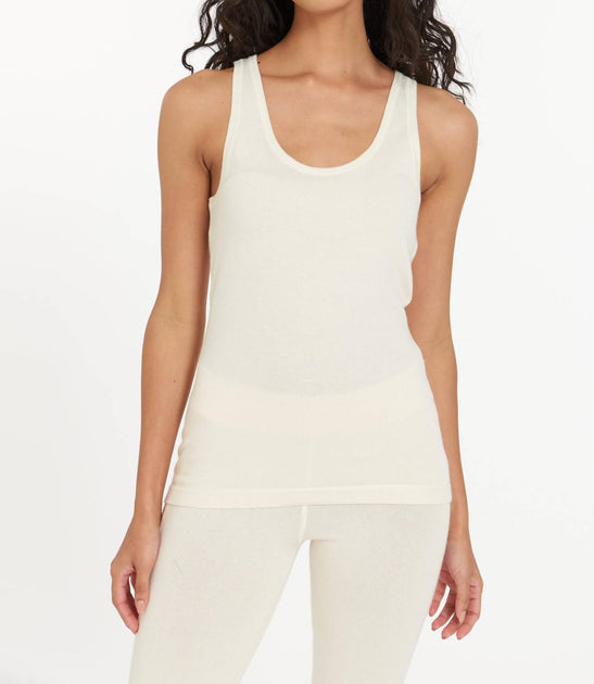 LEIMERE Tucson U-Neck Tank Beige Small 2