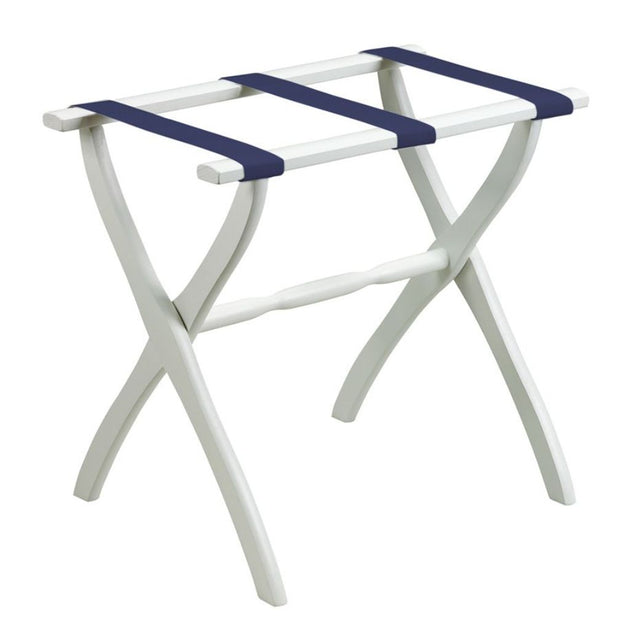 Porte-bagages pliable blanc Hivvago avec sangles noires 4