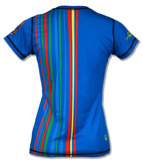 INKnBURN Run Or Die Tech Shirt Blue XSmall 3