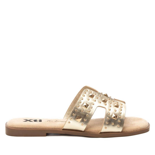 Xti 44667 Flat Sandal Gold US 9.5 2