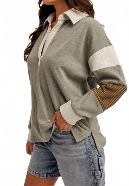 Hem & Thread Pullover Green Medium 3
