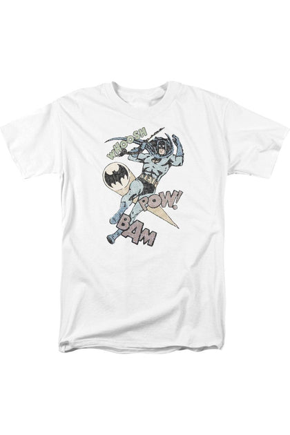 Gildan Batman Halftone Swing Short Sleeve Tee White XL 2