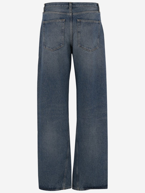 デニム・ジーパン Armarium Washed Denim Jeans With Classic Five-Pocket Design Armarium Washed Denim Jeans With Classic Five-Pocket Design