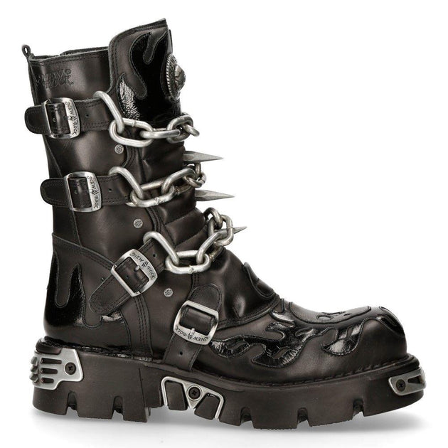 New Rock 727-S1 Mid-Calf Boot Black EU 46 3