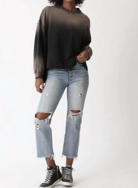 Electric & Rose Apollo Sweatshirt Sunbleach Black Small 2