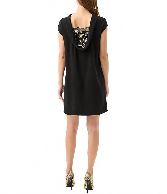 Robe Mini Trina Turk Chorus Georgette Mock Neck Sequin 4