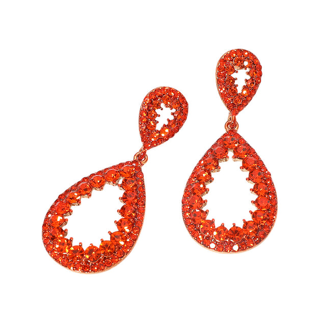 FASHNZFAB Teardrop Evening Earrings Multi 5
