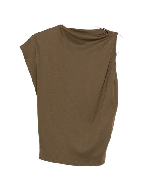 Jacquemus Draped Sleeveless Top Grey Large 2