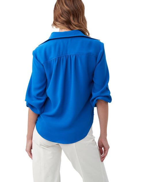 Trina Turk Rum Top Blue XS 3