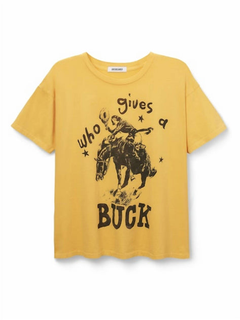 DAYDREAMER Who Gives A Buck Tee Yellow Large 4