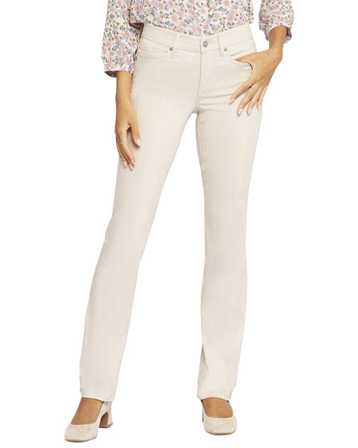 NYDJ Petite Marilyn Jeans mit geradem Bein Gelb 2