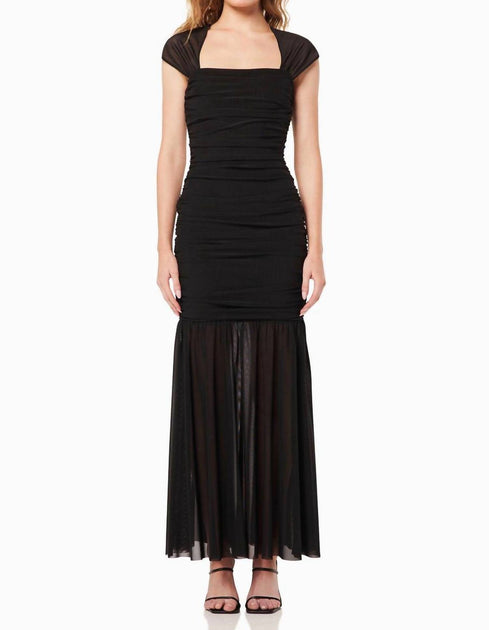 ELLIATT Capra Maxi Dress Black Small 2