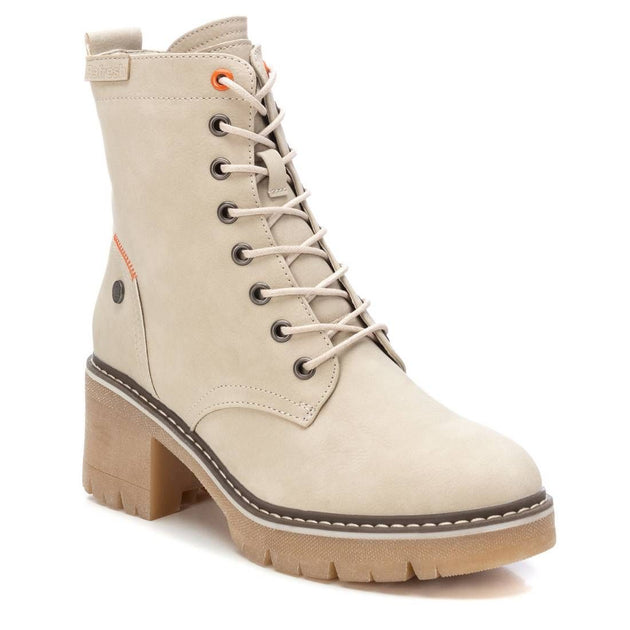 XTI 51515 Lace-Up Booties Beige US 5.5 2