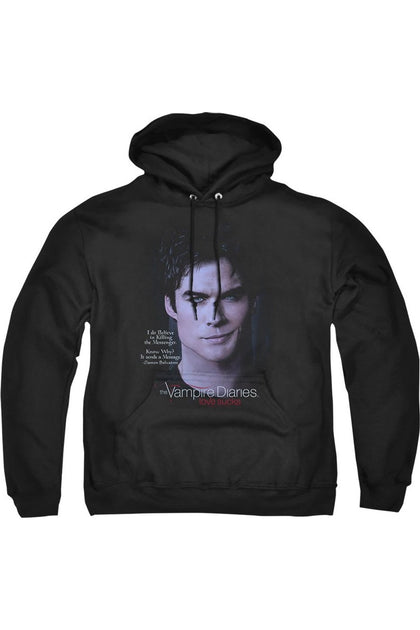 Gildan Vampire Diaries Messenger Sweat à Capuche Adulte Noir Medium 2