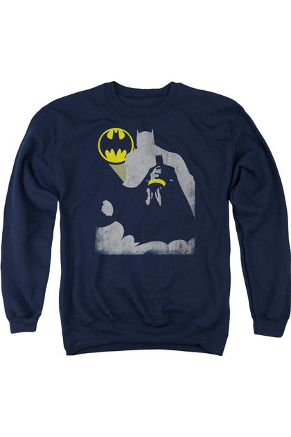 Gildan Batman Bat Knockout Crewneck Sweatshirt Blue Large 2