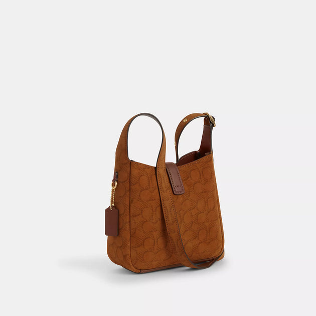 Coach Outlet Hadley Mini Crossbody Bag In Signature Suede | ShopSimon