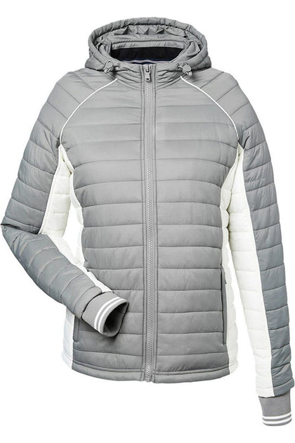 Nautical Mile Hooded Puffer Jacket Grey XX-Large 2