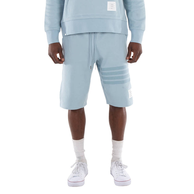 Thom Browne 4-Bar Double Face Knit Sweatshorts Blue Small 3
