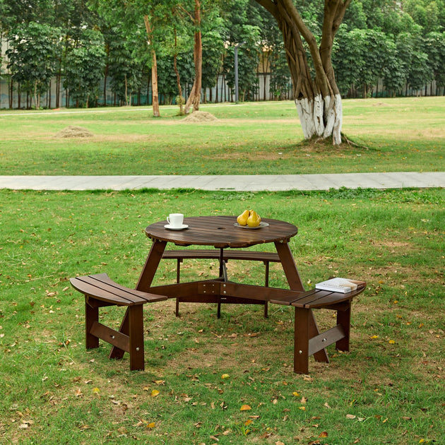 Streamdale Picnic Table Brown 3