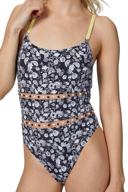 Amir Slama One-Piece Swimsuit Blue Small 2