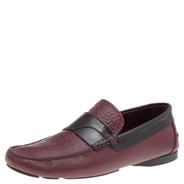 Versace Slip-On Loafers Burgundy EU 43 2