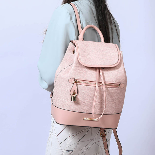 MKF Collection Porsha Sac à dos Rose Large 4