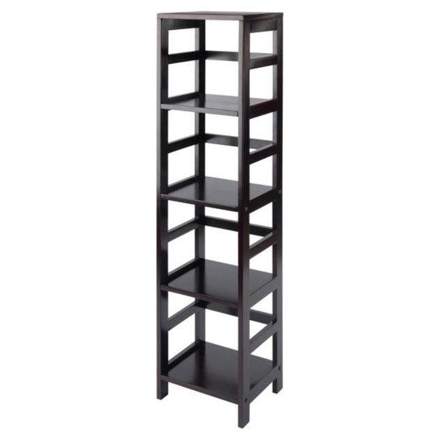 Hivvago Leo 4-Tier Shelf Espresso 2