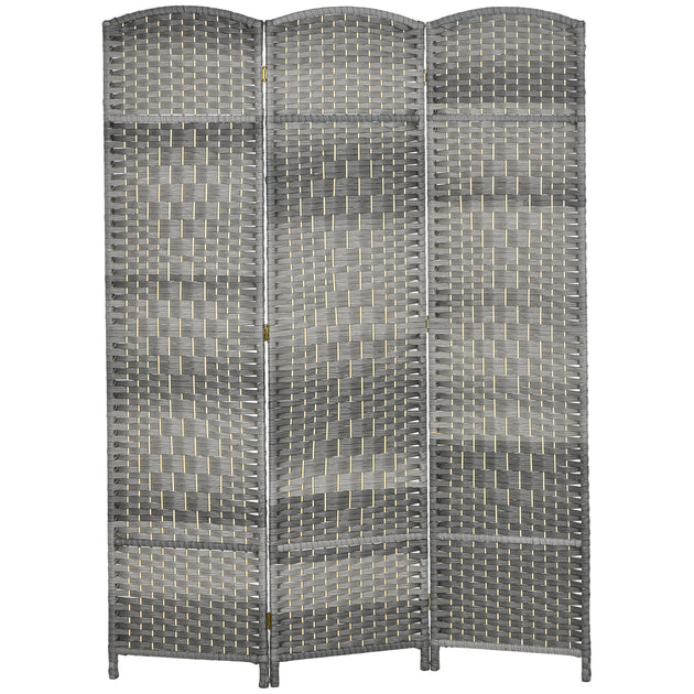 Hivvago Privacy Screen Wood Brown 6