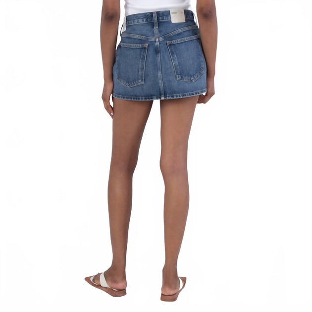 AGOLDE Alek Mini Skirt Blue 25 3