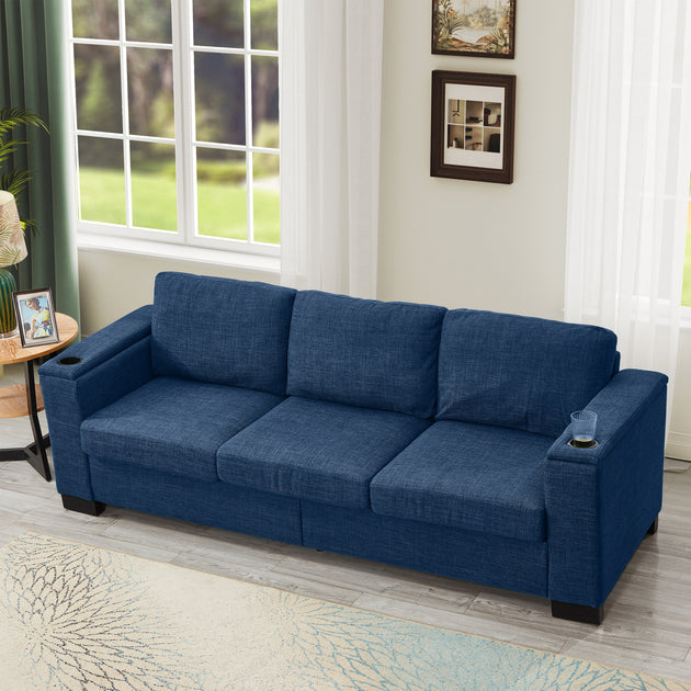 Streamdale 3-Seat Sofa Blue 3