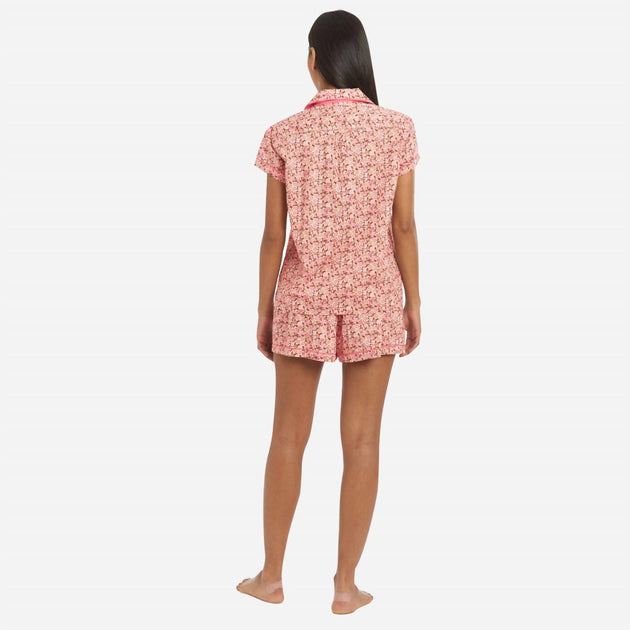 The Sleep Code Liberty Print Floral Cotton Classic Short Pj Set Multi XSmall 4