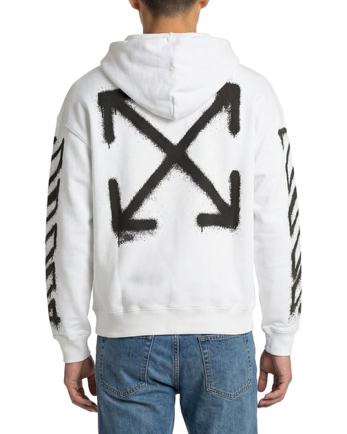 Off-White Virgil Spray Arrow Hoodie White XL 3