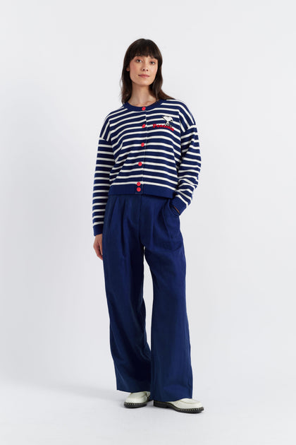 Chinti & Parker Milano Cardigan Blue XSmall 4