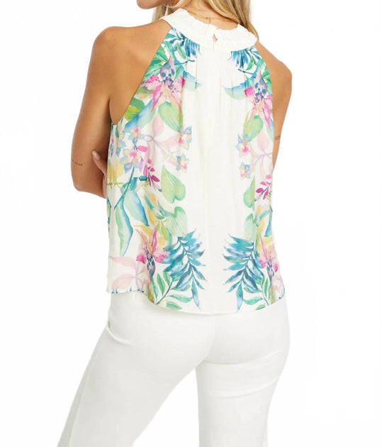 CABALLERO Hollie Sleeveless Top Multi Small 3