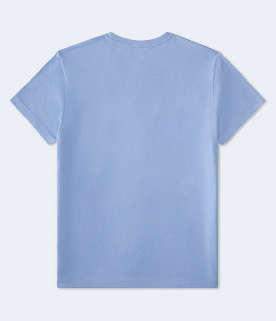 Aeropostale 87 Star Graphic Tee Blue Small 4