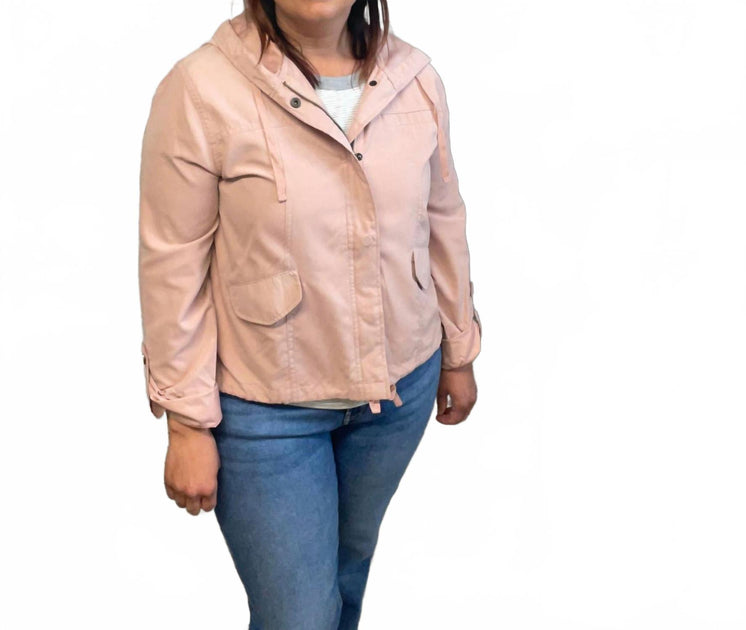 mittoshop Zip-Up Cropped Jacket Pink Small 3