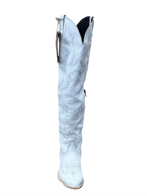 Liberty Black Allyssa Boots White US 8.5 4