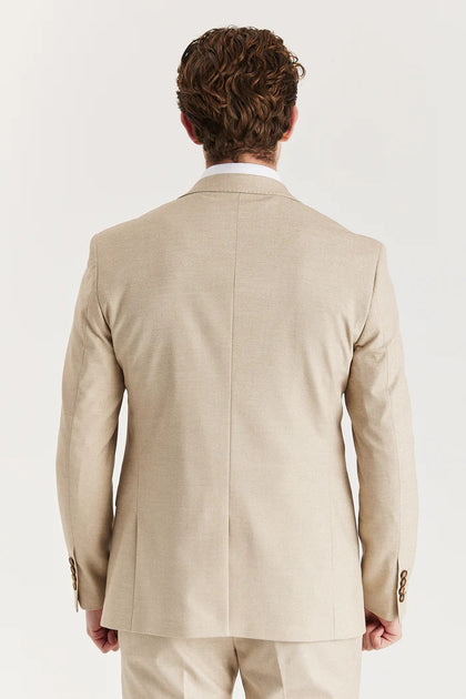 Infinity Herren Einknopf-Blazer Beige US 38 Regular 4