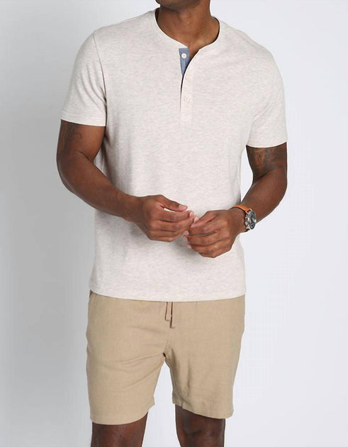 JACHS NEW YORK Cotton Modal Henley White XL 3