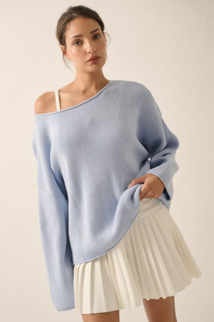 TRUEDAMES Solid Rib-knit Sweater Pink Medium 4