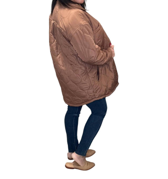 saltwater LUXE Morrison Quilted Jacket In Toffee ShopSimon