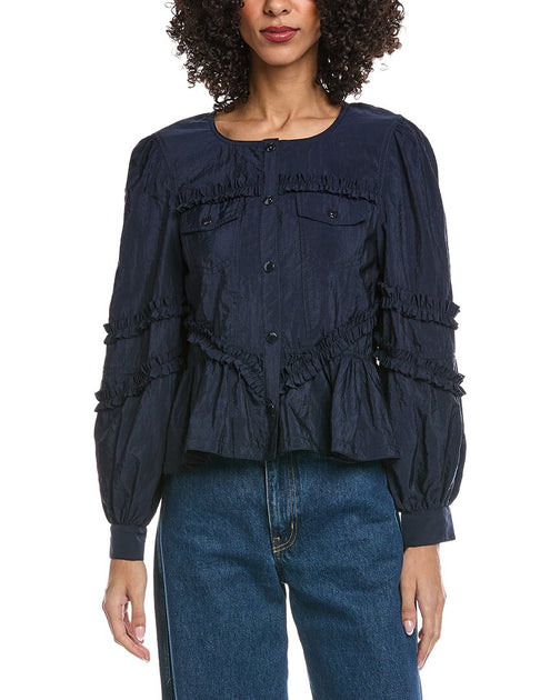 Cinq à Sept Kumiko Jacket Blue XS 2