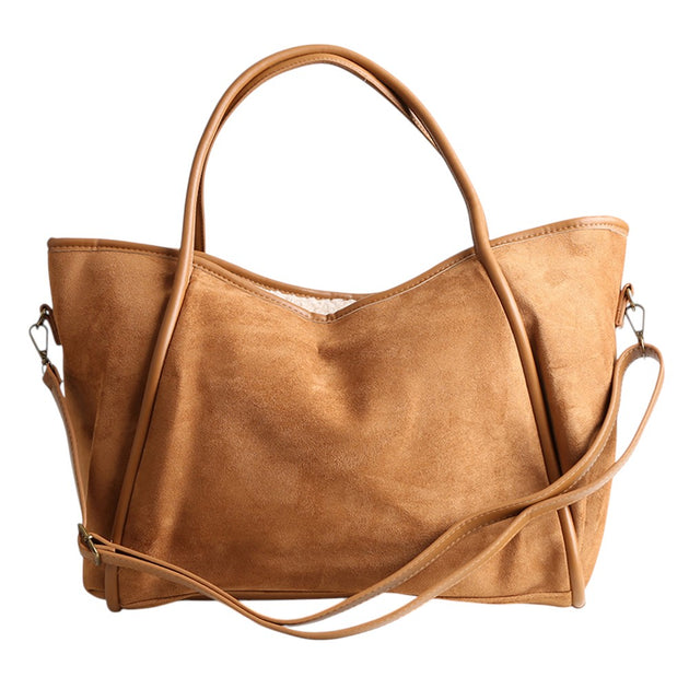 FASHNZFAB Plain Shoulder Bag Beige One Size 3
