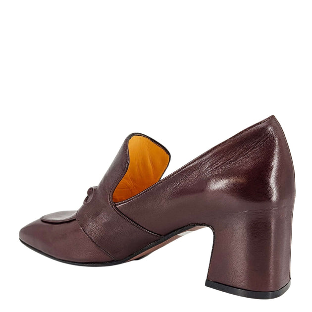 Madison Maison Leather Hidden Bit Heel Loafer Gold EU 38 4